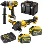 DEWALT ZESTAW COMBO 18V DCK2016T2T (DCD999, DCG418) 2x6,0Ah