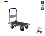 CONDOR WÓZEK MAGAZYNOWY 4-KOŁOWY 350KG PLATFORMA 90x60cm KOŁA POMPOWANE