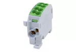 SCB 25 Blok rozdzielczy - odgałęźny Al/Cu 80110 SIMBLOCK zielony