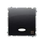 Simon Basic WMUL-071xxx-Y011 Łącznik krzyżowy z podświetleniem LED (moduł) 10AX, 250V~, szybkozłącza; czarny