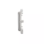 Simon Basic WMUZ-74x2xx-4012 Adapter (przejściówka) na osprzęt standardu 45 × 45 mm. Montaż do puszki na wkręty; srebrny mat