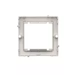 Simon Basic WMUZ-74x2xx-4012 Adapter (przejściówka) na osprzęt standardu 45 × 45 mm. Montaż do puszki na wkręty; srebrny mat