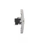 Simon Basic WMUT-0020x2-4011 Gniazdo telefoniczne RJ12 podwójne (moduł). Montaż gniazda na wkręty do puszki; srebrny mat