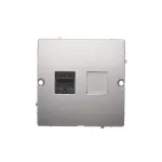 Simon Basic WMUK-0510F2-4011 Gniazdo komputerowe RJ45 pojedyncze, kategoria 5e (moduł). Montaż gniazda na wkręty do puszki; srebrny mat