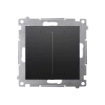 Simon 54 GO WMDC-008N8P-049 Sterownik podwójny oświetleniowy, sterowany smartfonem [Wi-Fi] - SWITCH D; 2x5 A, 230 V, (moduł); czarny mat