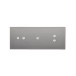 Simon 54 Touch WMDZ-01172S-071 Panel dotykowy S54 Touch, 3 moduły, 2 pola dotykowe poziome + 1 pole dotykowe + 2 pola dotykowe pionowe, srebrna mgła