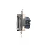 Simon 54 WMDW-53111x-011 Gniazdo wtyczkowe do wersji IP44 Z USZCZELKĄ (moduł) 16A, 250V~, zaciski śrubowe, klapka transparentna; biały *Uszczelka do ramek S54 PREMIUM
