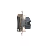 Simon 54 WMDW-53111x-041 Gniazdo wtyczkowe do wersji IP44 Z USZCZELKĄ (moduł) 16A, 250V~, zaciski śrubowe, klapka transparentna; kremowy *Uszczelka do ramek S54 PREMIUM