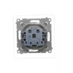Simon 54 WMDW-53111x-044 Gniazdo wtyczkowe do wersji IP44 Z USZCZELKĄ (moduł) 16A, 250V~, zaciski śrubowe, klapka transparentna; złoty mat *Uszczelka do ramek S54 PREMIUM