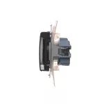 Simon 54 WMDW-53111x-048 Gniazdo wtyczkowe do wersji IP44 Z USZCZELKĄ (moduł) 16A, 250V~, zaciski śrubowe, klapka transparentna; antracyt *Uszczelka do ramek S54 PREMIUM