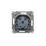 Simon 54 WMDW-53111x-048 Gniazdo wtyczkowe do wersji IP44 Z USZCZELKĄ (moduł) 16A, 250V~, zaciski śrubowe, klapka transparentna; antracyt *Uszczelka do ramek S54 PREMIUM