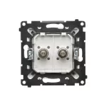 Simon 55 WMDE-014000-111 Gniazdo ekwipotencjalne podwójne (moduł); Biały mat