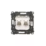 Simon 55 WMDE-014000-149 Gniazdo ekwipotencjalne podwójne (moduł); Czarny mat