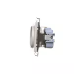 Simon 55 WMDW-021111-114 Gniazdo Schuko z przesłonami (moduł) 16 A, 250 V~, szybkozłącza; Jasnoszary mat