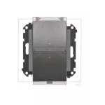 Simon 55 WMDW-00200O-116A Gniazdo wtyczkowe podwójne do wersji IP44 z uszczelką (moduł) 16 A, 250 V~, szybkozłącza. Klapka transparentna; Grafitowy mat