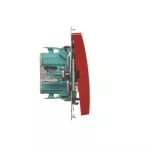 Simon Basic WMUL-010xxx-A011 Łącznik jednobiegunowy (moduł) 10AX, 250V~, szybkozłącza; czerwony