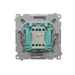Simon Basic WMUL-011xx1-J011 Łącznik jednobiegunowy (moduł) z sygnalizacją załączenia, 10AX, 250V~, szybkozłącza; stal inox