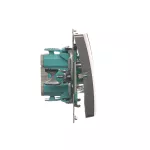Simon Basic WMUL-050xxx-J011 Łącznik świecznikowy (moduł) 10AX, 250V~, szybkozłącza; stal inox