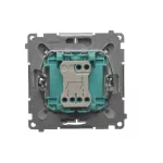 Simon Basic WMUL-050xxx-J011 Łącznik świecznikowy (moduł) 10AX, 250V~, szybkozłącza; stal inox
