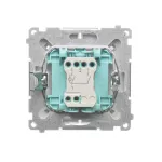 Simon Basic WMUL-051xxx-1011 Łącznik świecznikowy z podświetleniem LED (moduł) 10AX, 250V~, szybkozłącza; biały