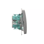 Simon Basic WMUL-020xxx-J011 Łącznik dwubiegunowy (moduł) 10AX, 250V~, szybkozłącza; stal inox