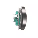 Simon Basic WMUW-00200M-J011 Gniazdo wtyczkowe podwójne bez uziemienia (moduł), Σ16A, 250V~, zaciski śrubowe; stal inox