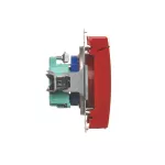 Simon Basic WMUW-51111x-A011 Gniazdo DATA do wersji IP44 z kluczem upraw. (moduł) 16A, 250V~, zaciski śrub., napis DATA na klapce; czerwone *Wymagana uszczelka ramki
