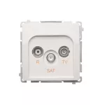 Simon Basic WMUA-03018z-1011 Gniazdo antenowe R-TV-SAT końcowe (moduł) *Może być użyte jako gniazdo zakończeniowe do gniazd przelotowych R-TV-SAT