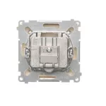 Simon Basic WMUA-02018z-9011 Gniazdo antenowe R-TV-SAT przelotowe (moduł), 1x wejście: 5 MHz–2,4 GHz; beż