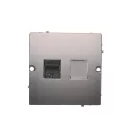 Simon Basic WMUK-0510F2-J011 Gniazdo komputerowe RJ45 pojedyncze, kategoria 5e (moduł). Montaż gniazda na wkręty do puszki; stal inox