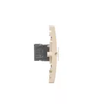 Simon Basic WMUK-0520F2-9011 Gniazdo komputerowe RJ45 podwójne kategoria 5e (moduł). Montaż gniazda na wkręty do puszki; beż