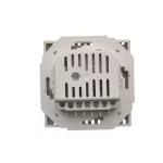 Simon Basic WMUR-02xxxx-J011 Regulator temperatury z czujnikiem wewnętrznym, 16A, 230V~. Montaż gniazda na wkręty do puszki; stal inox