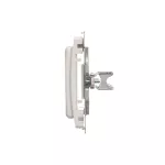 Simon Basic WMUZ-74x3xx-1012 Adapter (przejściówka) na osprzęt standardu 45 × 45 mm. Montaż do puszki na łapki i wkręty; biały