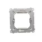 Simon Basic WMUZ-74x3xx-1012 Adapter (przejściówka) na osprzęt standardu 45 × 45 mm. Montaż do puszki na łapki i wkręty; biały
