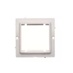 Simon Basic WMUZ-74x2xx-1012 Adapter (przejściówka) na osprzęt standardu 45 × 45 mm. Montaż do puszki na wkręty; biały