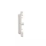 Simon Basic WMUZ-74x2xx-1012 Adapter (przejściówka) na osprzęt standardu 45 × 45 mm. Montaż do puszki na wkręty; biały
