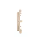 Simon Basic WMUZ-74x2xx-9012 Adapter (przejściówka) na osprzęt standardu 45 × 45 mm. Montaż do puszki na wkręty; beż