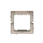 Simon Basic WMUZ-74x2xx-H012 Adapter (przejściówka) na osprzęt standardu 45 × 45 mm. Montaż do puszki na wkręty; satynowy