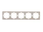 Simon Basic Standard WMYZ-04520x-H013 Ramka 5-krotna – uniwersalna poziom i pion; satynowy