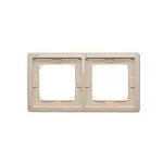 Simon Basic Standard WMYZ-04221x-9013 Ramka 2-krotna do wersji bryzgoszczelnej IP44 z kompletem uszczelek; beż