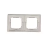 Simon Basic Standard WMYZ-04221x-J013 Ramka 2-krotna do wersji bryzgoszczelnej IP44 z kompletem uszczelek; stal inox