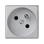 Simon Connect TSC-K22-8 Gniazdo K45 z uziemieniem 16A/230V~, szybkozłączki; aluminium