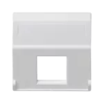 Simon Connect TSC-K080-9 Płytka K45 1x RJ bez osłon skośna; do adapterów MD; czysta biel