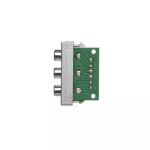 Simon Connect TSC-K105B-8 Płytka K45/2 złącz 3x RCA (CINCH) 22,5x45mm + wkłady; zaciski śrubowe; aluminium