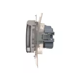 Simon 54 WMDW-521111-011 Gniazdo Schuko do wersji IP44 z przesłonami z uszczelką ramki (moduł) 16A, 250V~, zaciski śrubowe, klapka transparentna; biały