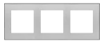 Simon 55 WMDZ-TRD3.149-143 Ramka 3-krotna DUO; Aluminium, podstawa czarna