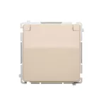 Simon Basic WMBW-50111x-9011 Gniazdo wtyczkowe Schuko do wersji IP44 z przesłonami (moduł) 16A, 250V~,zaciski śrubowe; beż