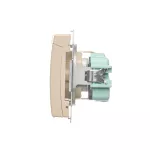 Simon Basic WMBW-50111x-9011 Gniazdo wtyczkowe Schuko do wersji IP44 z przesłonami (moduł) 16A, 250V~,zaciski śrubowe; beż