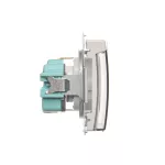 Simon Basic WMBW-53111x-1011 Gniazdo wtyczkowe Schuko do wersji IP44 z przesłonami (moduł) 16A, 250V~,zaciski śrubowe; klapka transparentna; biały