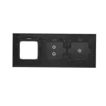 Simon 54 Touch WMDZ-01107S-073 Panel dotykowy S54 Touch, 3 moduły, 1 pole dotykowe + 2 pola dotykowe pionowe + 1 otwór na osprzęt S54, zastygła lawa